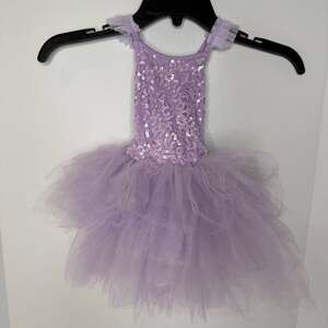 Bums & Roses French Lavender Sequin Tulle Tutu Dress